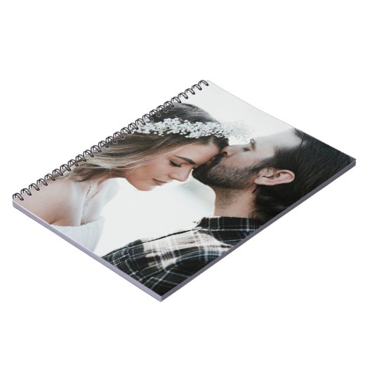 自分の写真をカスタム両面に追加 ノートブック (左側)