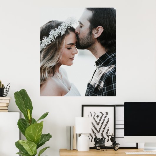 自分の写真をカスタム両面に追加 ポスター (ホームオフィス)