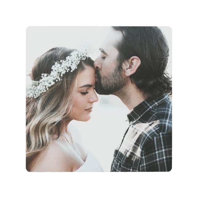 自分の写真をカスタム両面に追加 メタルプリント (正面)