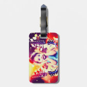 自分の写真をカスタム作成すパーソナライズされたる ラゲッジタグ (裏面縦)