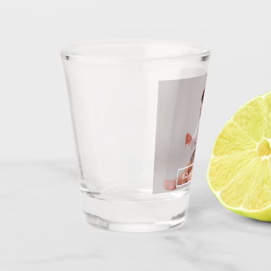 自分の写真をカスタム作成 ショットグラス (左)