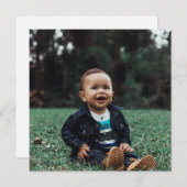 自分の写真をカスタム作成 招待状 (正面/裏面)