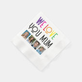 自分の写真をカスタム作成 縁ありカクテルナプキン (角)