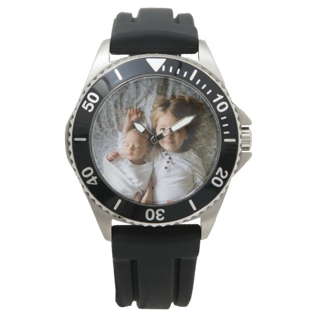自分の写真をカスタム作成 腕時計 (正面)