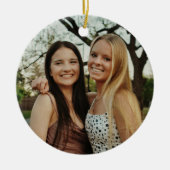 自分の写真をカスタム追加 セラミックオーナメント (正面)