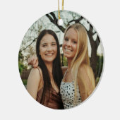 自分の写真をカスタム追加 セラミックオーナメント (左)