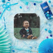 自分の写真をカスタム追加 ペーパープレート (パーティー)