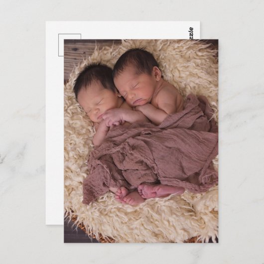 自分の写真をカスタム追加  ポストカード (正面/裏面)