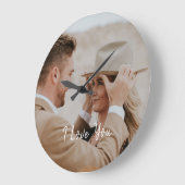 自分の写真をカスタム追加 ラージ壁時計 (傾斜)