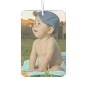 自分の写真をカスタム2枚にする カーエアーフレッシュナー (正面)