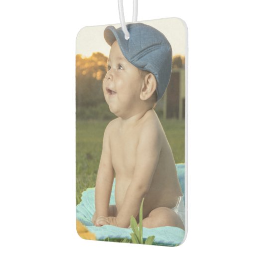 自分の写真をカスタム2枚にする カーエアーフレッシュナー (左)