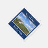 自分の写真をビーチハウスの苗字にする スタンダードカクテルナプキン (角)