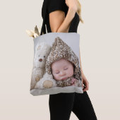 自分の写真を両面に追加カスタムする トートバッグ (クローズアップ)