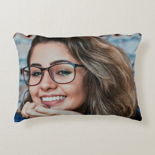 自分の写真を両面カスタムに追加 アクセントクッション (正面)