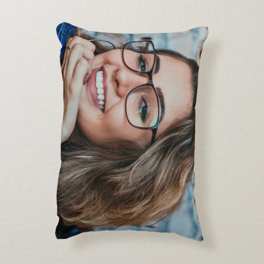 自分の写真を両面カスタムに追加 アクセントクッション (裏面(縦))