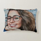 自分の写真を両面カスタムに追加 アクセントクッション (裏面)