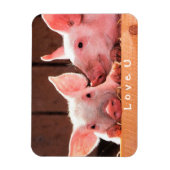 自分の写真を作おもしろい成する愛のカスタム マグネット (縦)