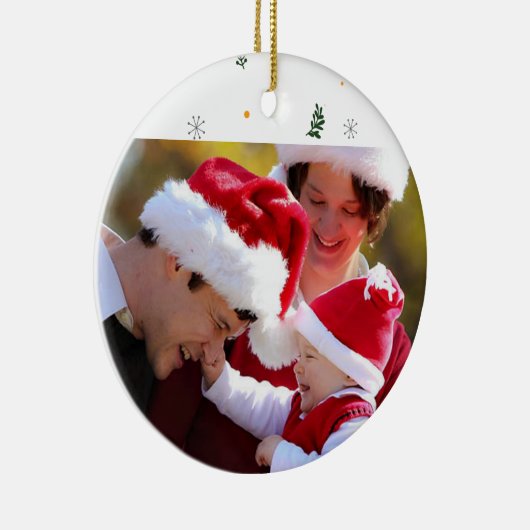 自分の写真を作るオーナメントクリスマスキープサク セラミックオーナメント (右)