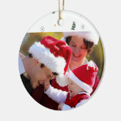 自分の写真を作るオーナメントクリスマスキープサク セラミックオーナメント (左)