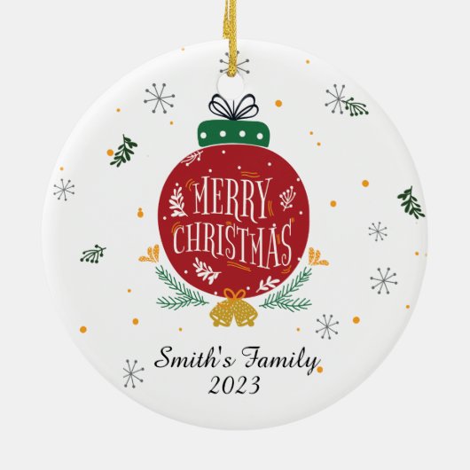 自分の写真を作るオーナメントクリスマスキープサク セラミックオーナメント (裏面)