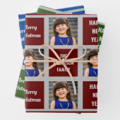 自分の写真を作るクリスマス休暇 ラッピングペーパーシート (インサイチュ)