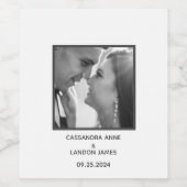 自分の写真を作エレガント成 ワインラベル (シングルラベル)