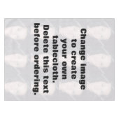 自分の写真を作パーソナライズされたる テーブルクロス (正面(横))