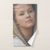 自分の写真を作パーソナライズされたる バスタオルセット (ハンドタオル)