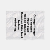 自分の写真を作パーソナライズされたる フリースブランケット (正面(横))