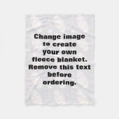 自分の写真を作パーソナライズされたる フリースブランケット (正面)