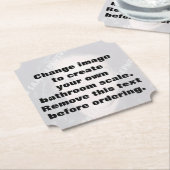 自分の写真を作パーソナライズされたる ペーパーコースター (アングル)