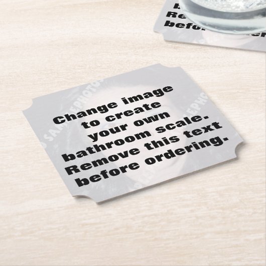 自分の写真を作パーソナライズされたる ペーパーコースター (アングル)