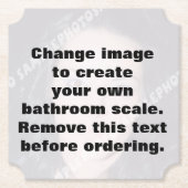 自分の写真を作パーソナライズされたる ペーパーコースター (正面)