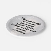 自分の写真を作パーソナライズされたる ペーパープレート (アングル)