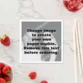 自分の写真を作パーソナライズされた成する スタンダードカクテルナプキン (インサイチュ)