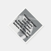 自分の写真を作パーソナライズされた成する スタンダードカクテルナプキン (角)