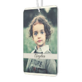 自分の写真を作パーソナライズされた成 カーエアーフレッシュナー (左)