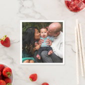 自分の写真を作パーソナライズされた成 スタンダードカクテルナプキン (インサイチュ)