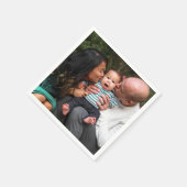 自分の写真を作パーソナライズされた成 スタンダードカクテルナプキン (角)