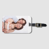 自分の写真を作パーソナライズされた成 ラゲッジタグ (正面横)