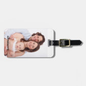 自分の写真を作パーソナライズされた成 ラゲッジタグ (正面横)