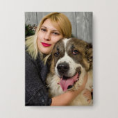 自分の写真を作パーソナライズされた成 缶バッジ (正面)