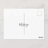 自分の写真を作パーソナライズされた成Merry Christmas ポストカード (裏面)