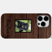 自分の写真を作成かわいいトレンディーペットカッコいいモダン Case-Mate iPhoneケース (裏面 (横))