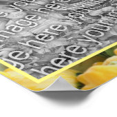 自分の写真を作成するズッキーニ野菜 ポスター (角)