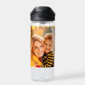 自分の写真を作成するパーソナライズされたカスタム方法 ウォーターボトル (背面)