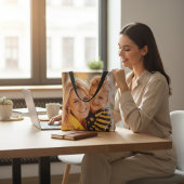 自分の写真を作成するパーソナライズされたカスタム方法 トートバッグ