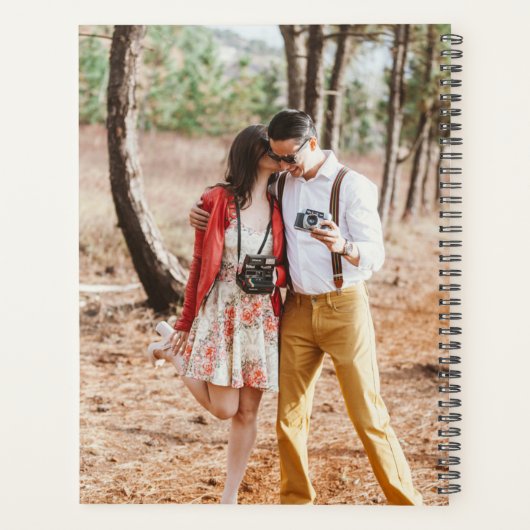 自分の写真を作成する個人用ウェディングプランナー プランナー手帳 (裏面)