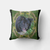 自分の写真を作成する夏の草枠 クッション (裏面)