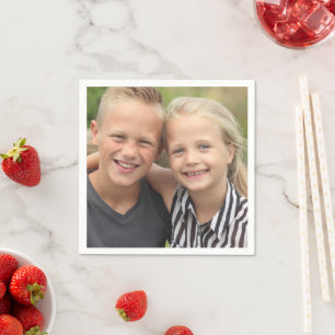 自分の写真を作成する紙ナプキンス スタンダードカクテルナプキン